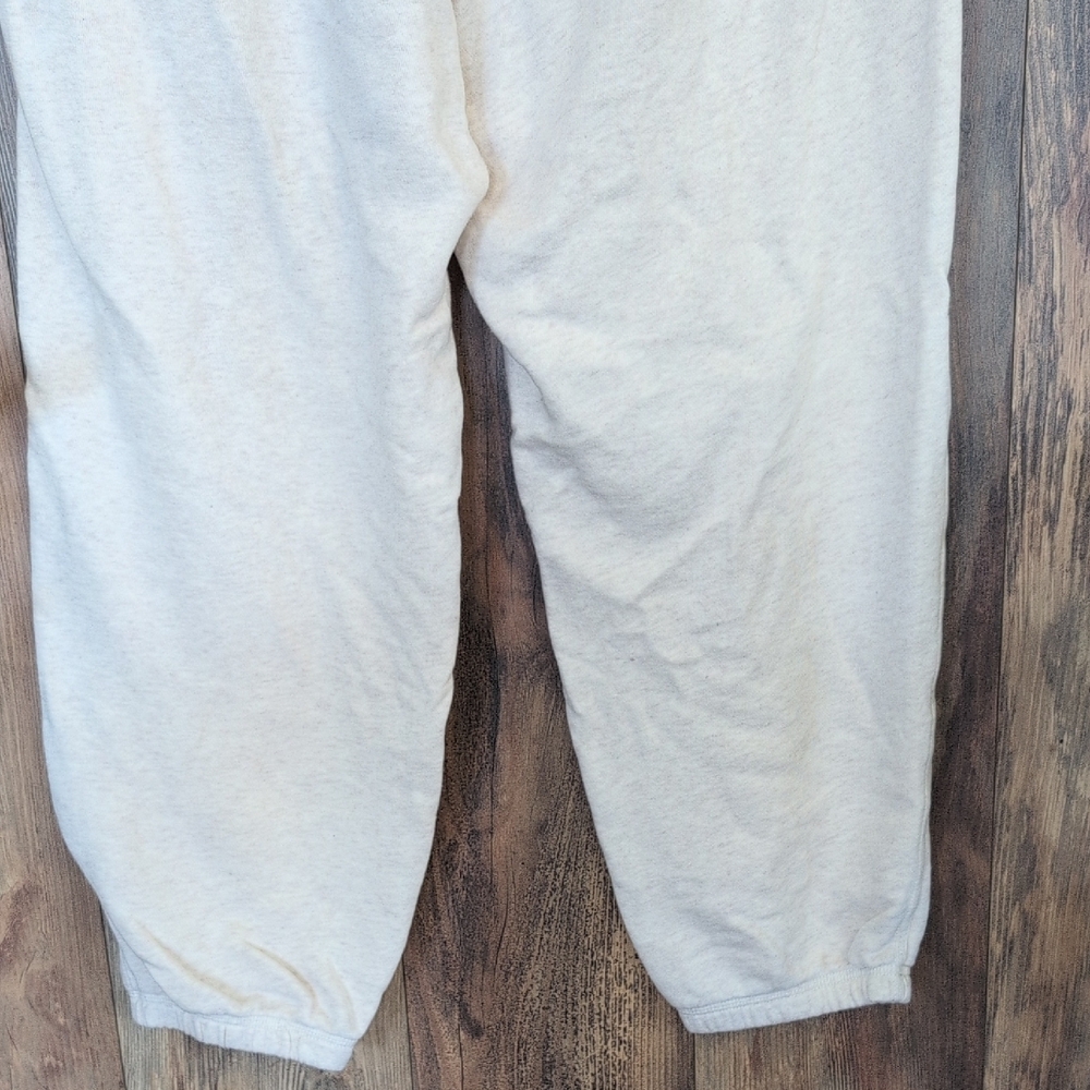 Aerie Cream Stretch Waist Jogger Lounge Pants XL W219 - Picture 6 of 9